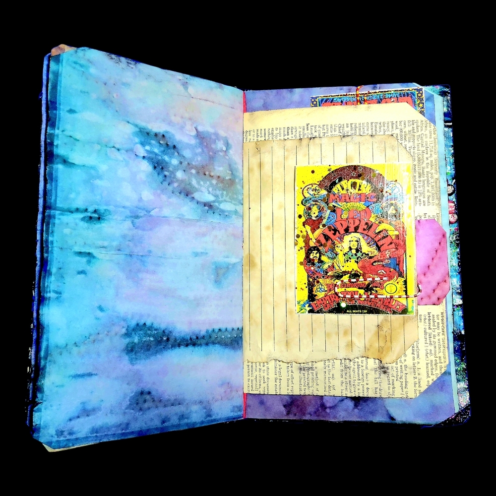 Grateful Dead Music Inspired Junk Journal Handmade Vintage Creative Notebook - Picture 7 of 13